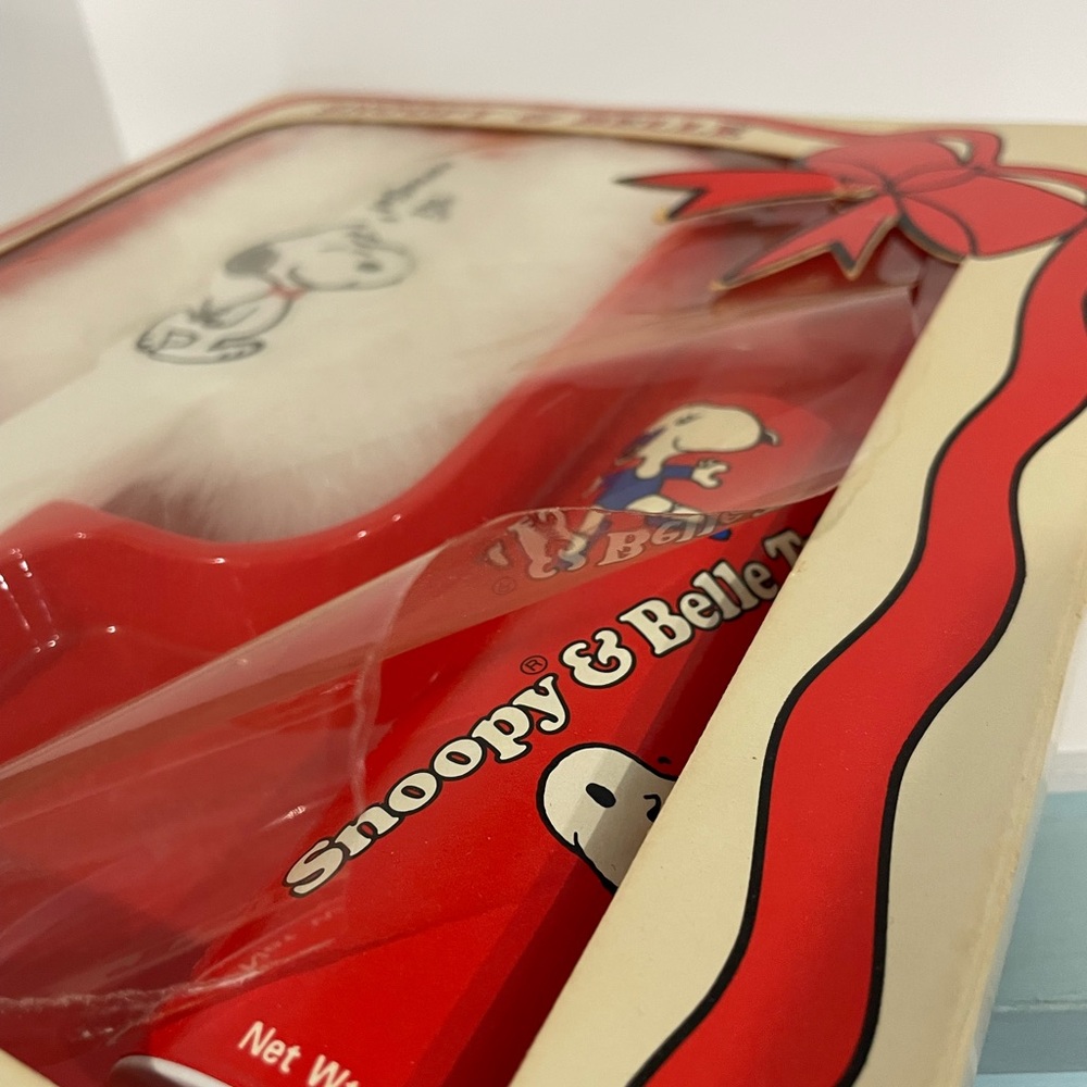 Vintage Peanuts Snoopy & Belle Puff & Talc Set - Hard to Find! - Picture 7 of 7